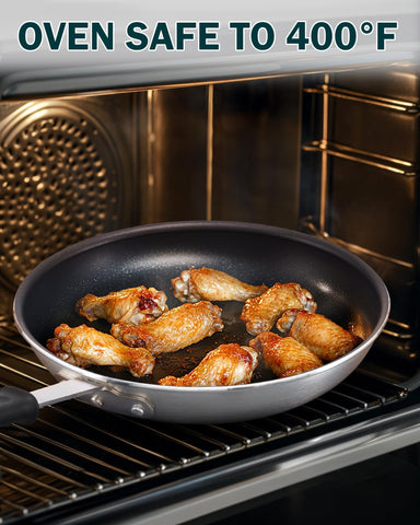 Cooks Standard pan on kitchen counter in lifestyle shot showing everyday use