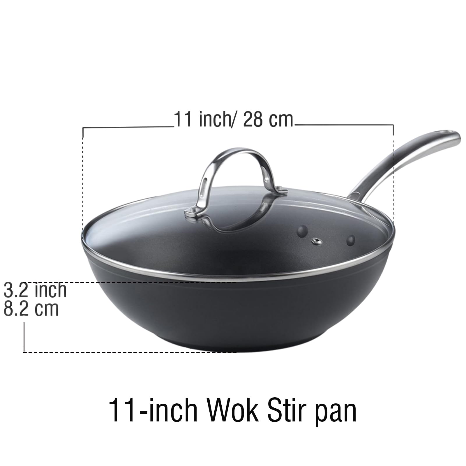 Cooks Standard flat-bottom detail demonstrating full burner contact for even heating benefit
