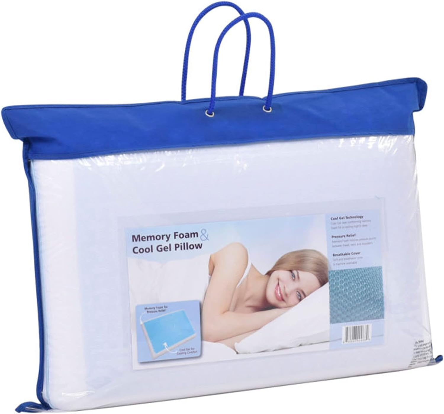 COOL GEL pillow next to ruler showing standard size for proper fit
