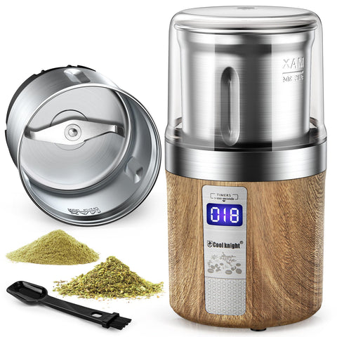 COOL KNIGHT front view showing compact grinder and clean design for countertop convenience