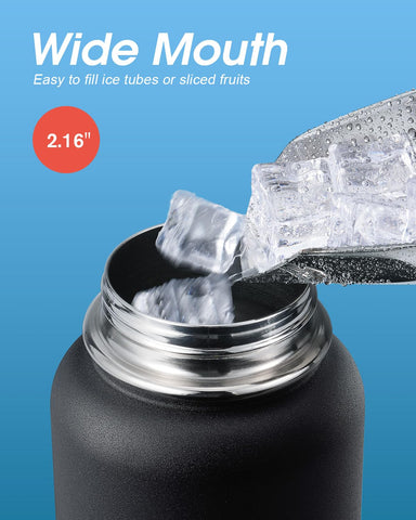 Coolflask straw lid in use while exercising for easy hands-free sipping and quick hydration
