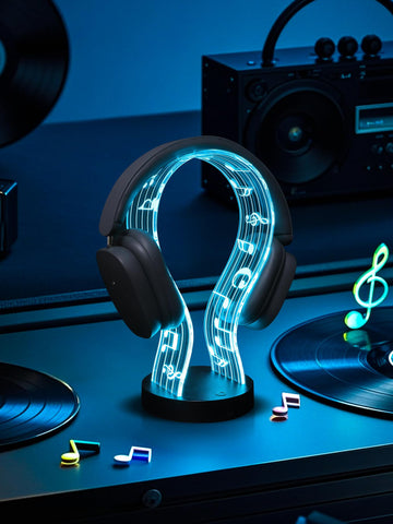 CoolGift Mart assembled with headphones demonstrating secure support and tidy storage