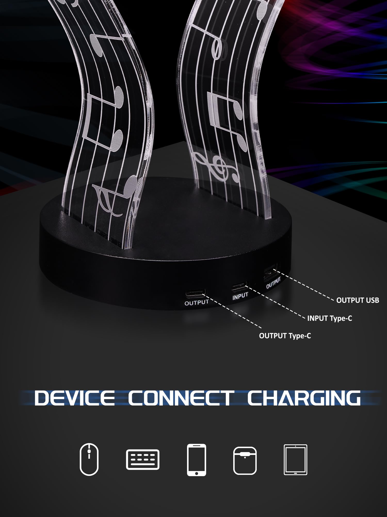 CoolGift Mart side profile on desk illustrating compact footprint and stable base