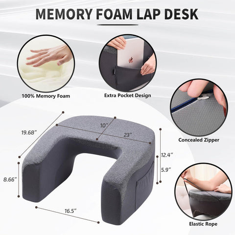 cooloo8 close-up of armrest memory foam, demonstrates cushioned relief for elbows