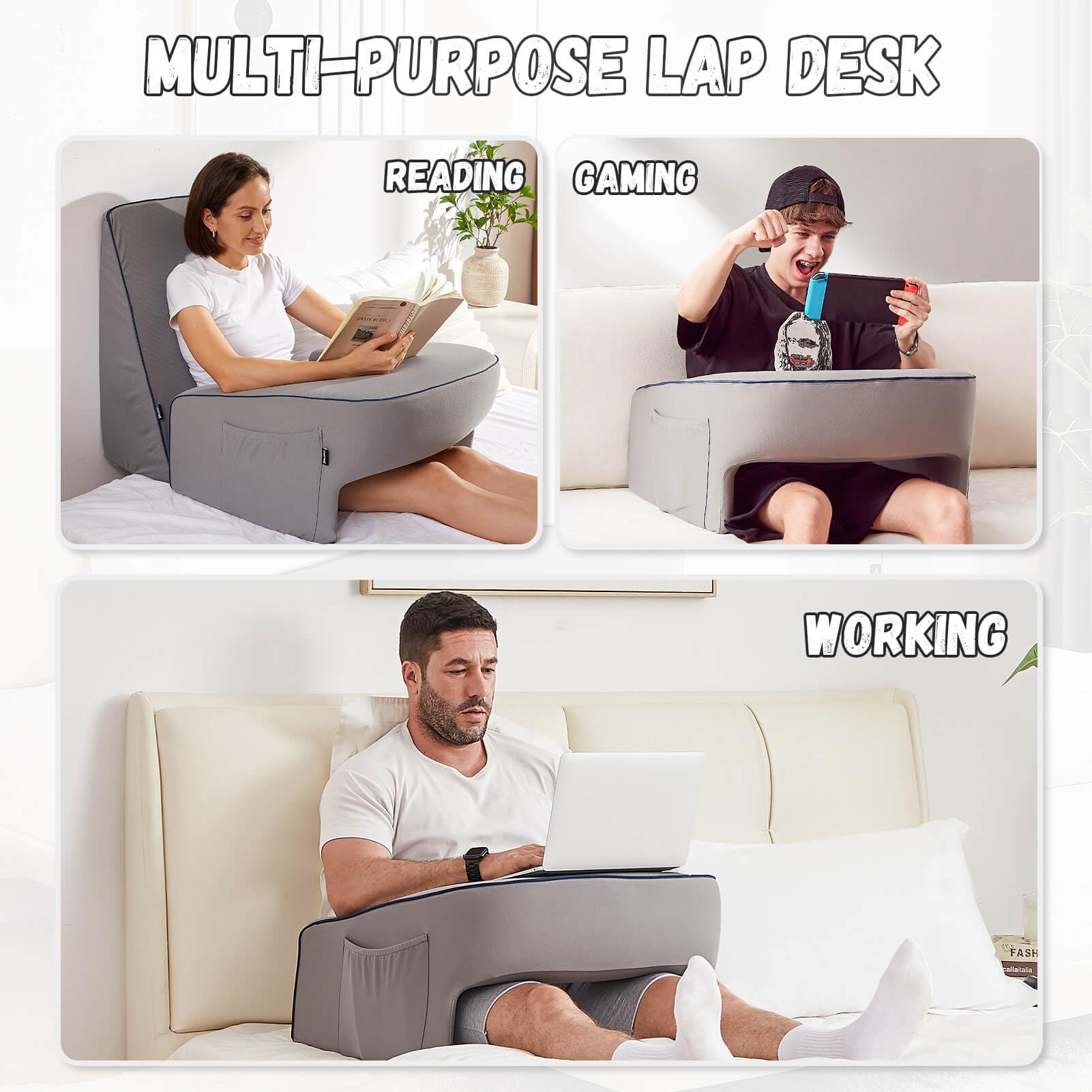cooloo8 side pockets and armrests holding remote and phone for organized convenience