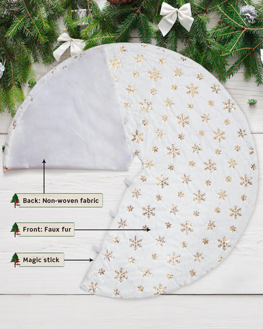 COOLWUFAN faux fur texture detail showing soft pile for cozy holiday feel