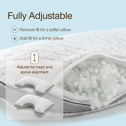 Coop Home Goods Eden close-up of ergonomic shoulder cut-out for pressure relief