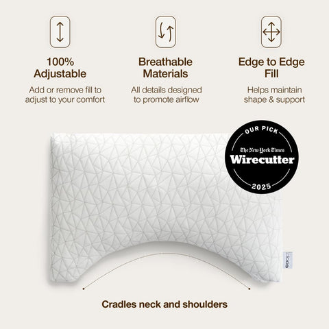 Coop Home Goods crosscut foam fill texture demonstrating responsive support and durability