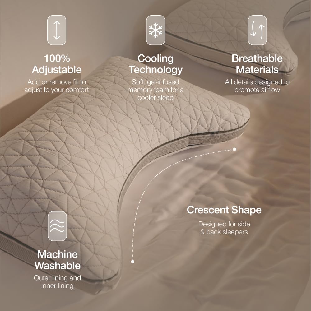 Coop Home Goods zippered Lulltra cover open to show easy removal and washable convenience