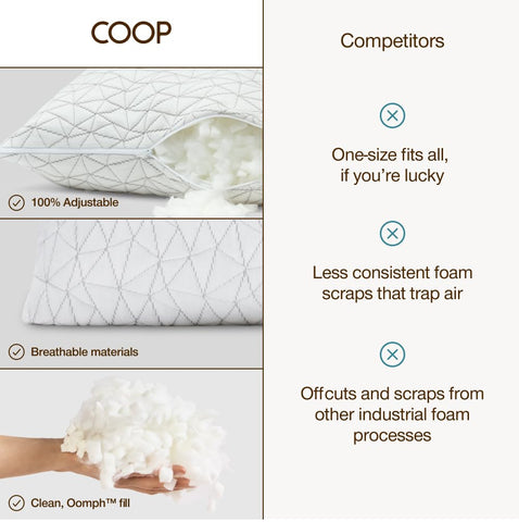 Coop Home Goods pillow on living room sofa illustrating relaxation and multipurpose use