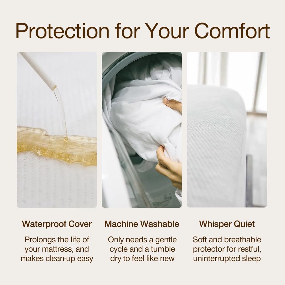 Coop Home Goods waterproof layer detail showing liquid protection