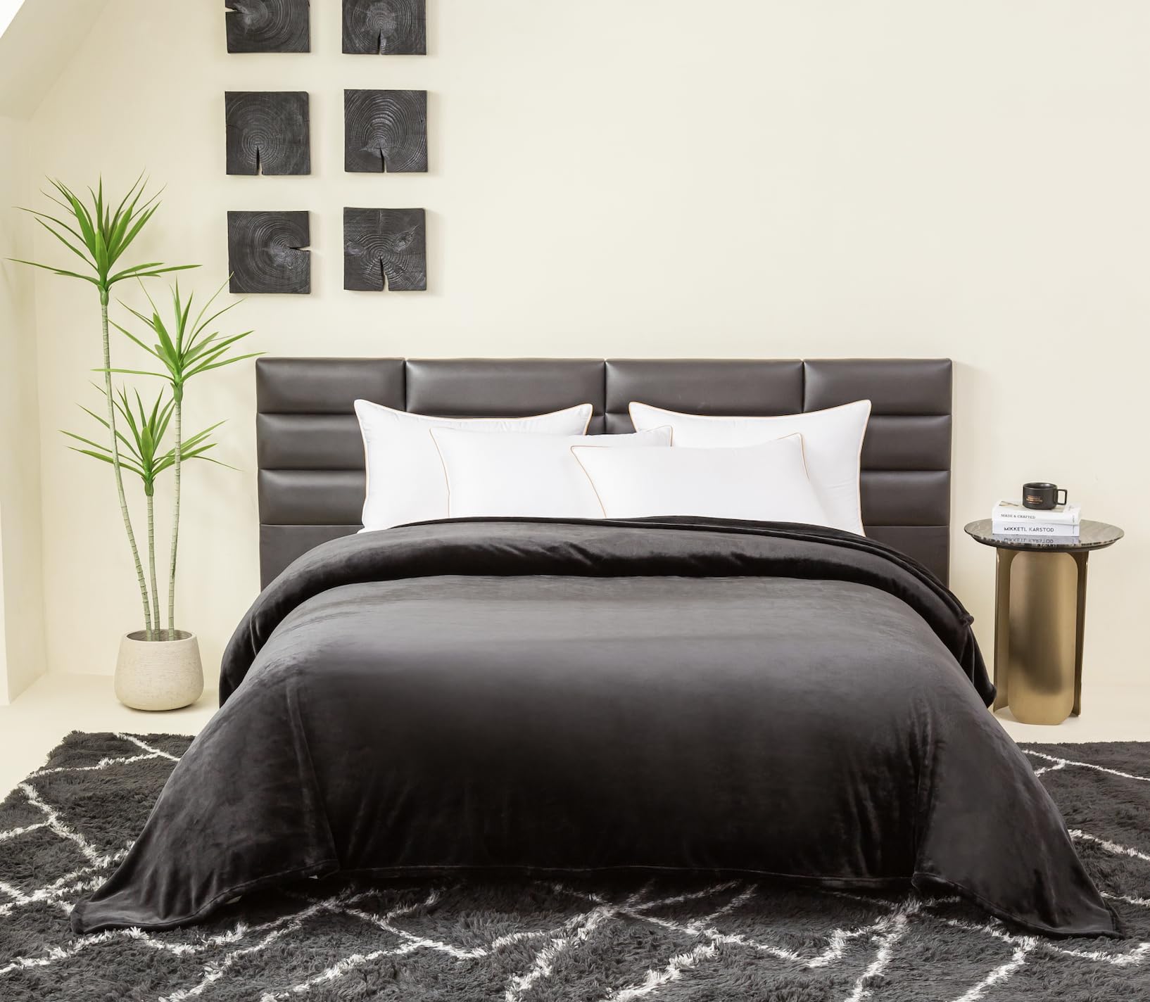 COOVA blanket spread on king bed demonstrating roomy fit