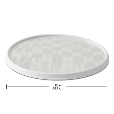 Copco lazy susan close-up of molded non-skid texture for secure grip