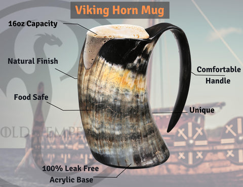 COPPERVEDA OLDEMPEROR side profile showing natural horn shape and grip