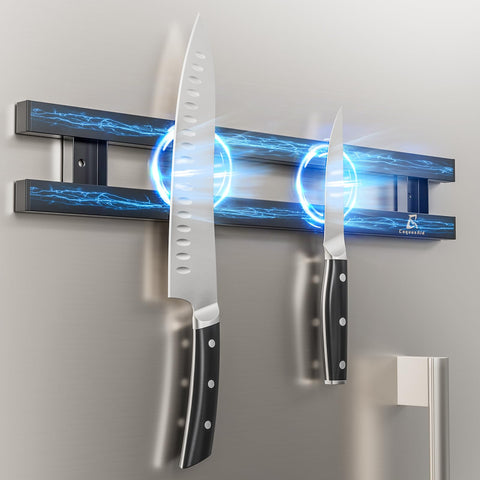 CoquusAid front view mounted on fridge showing clean storage and quick access