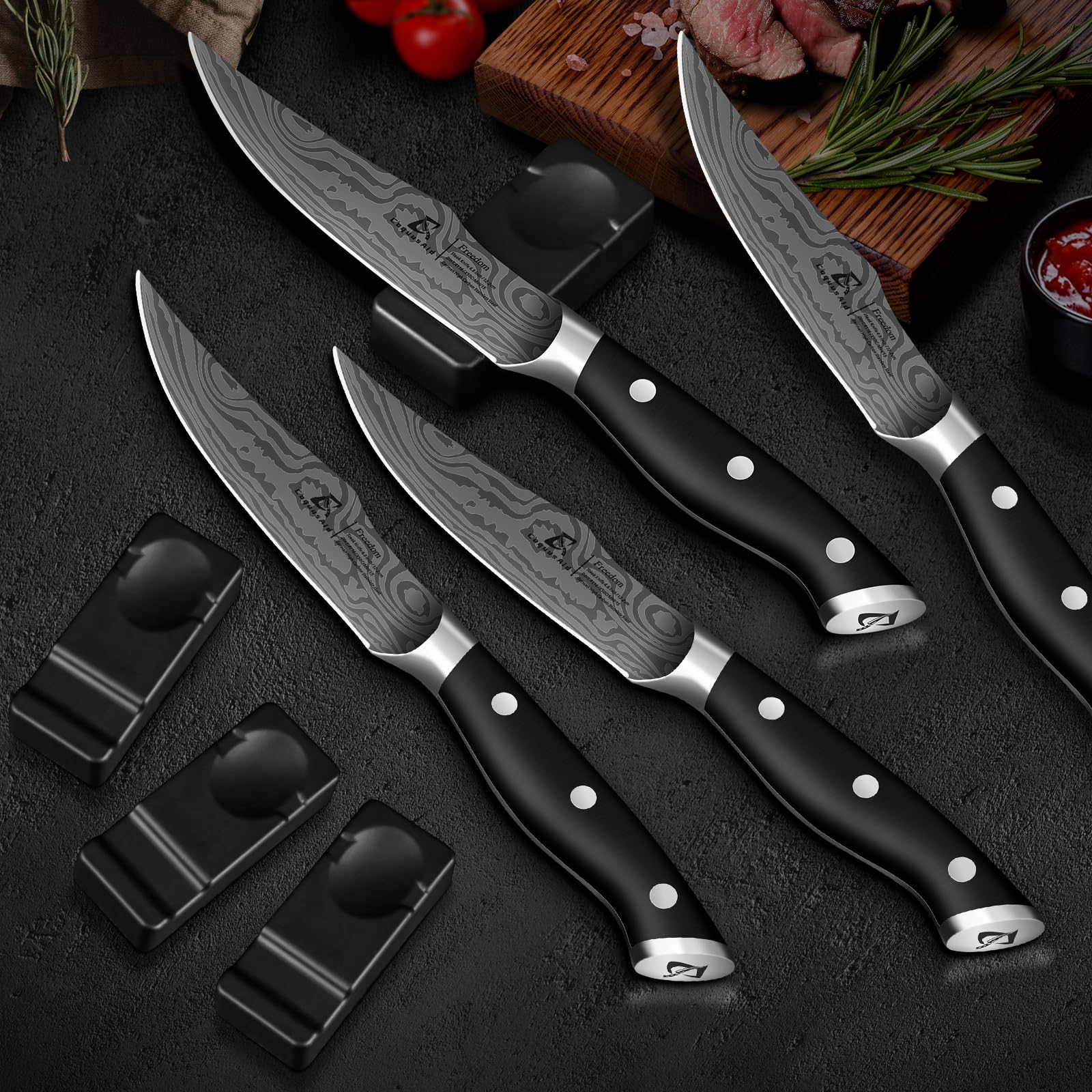 CoquusAid knives in block or storage showing organized protection and longevity