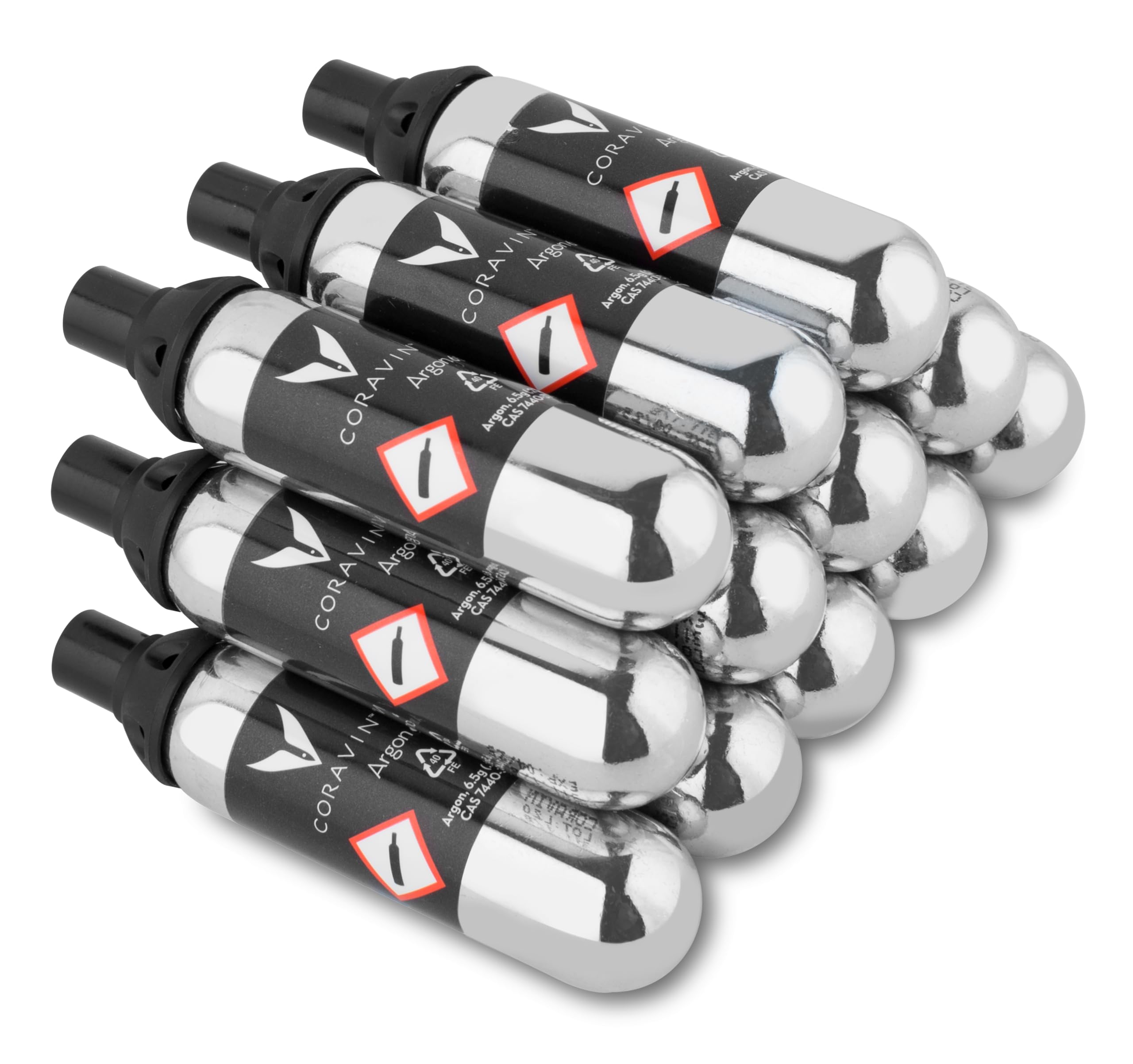 Coravin pure argon capsules front pack showing product and convenience