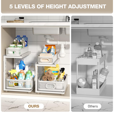 Corbyles open cabinet lifestyle scene for decluttered kitchen benefit