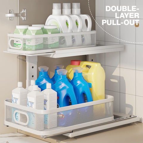 Corbyles installed under-sink in kitchen cabinet for easy access