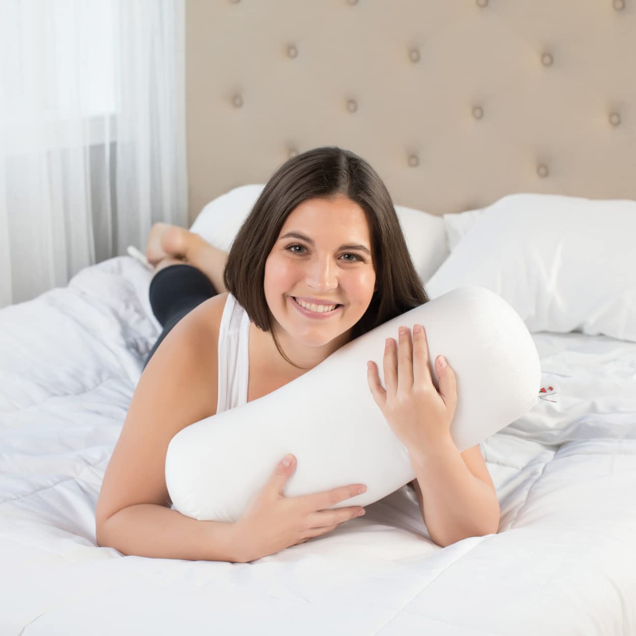 Core Products Jackson placed behind lower back demonstrating lumbar support
