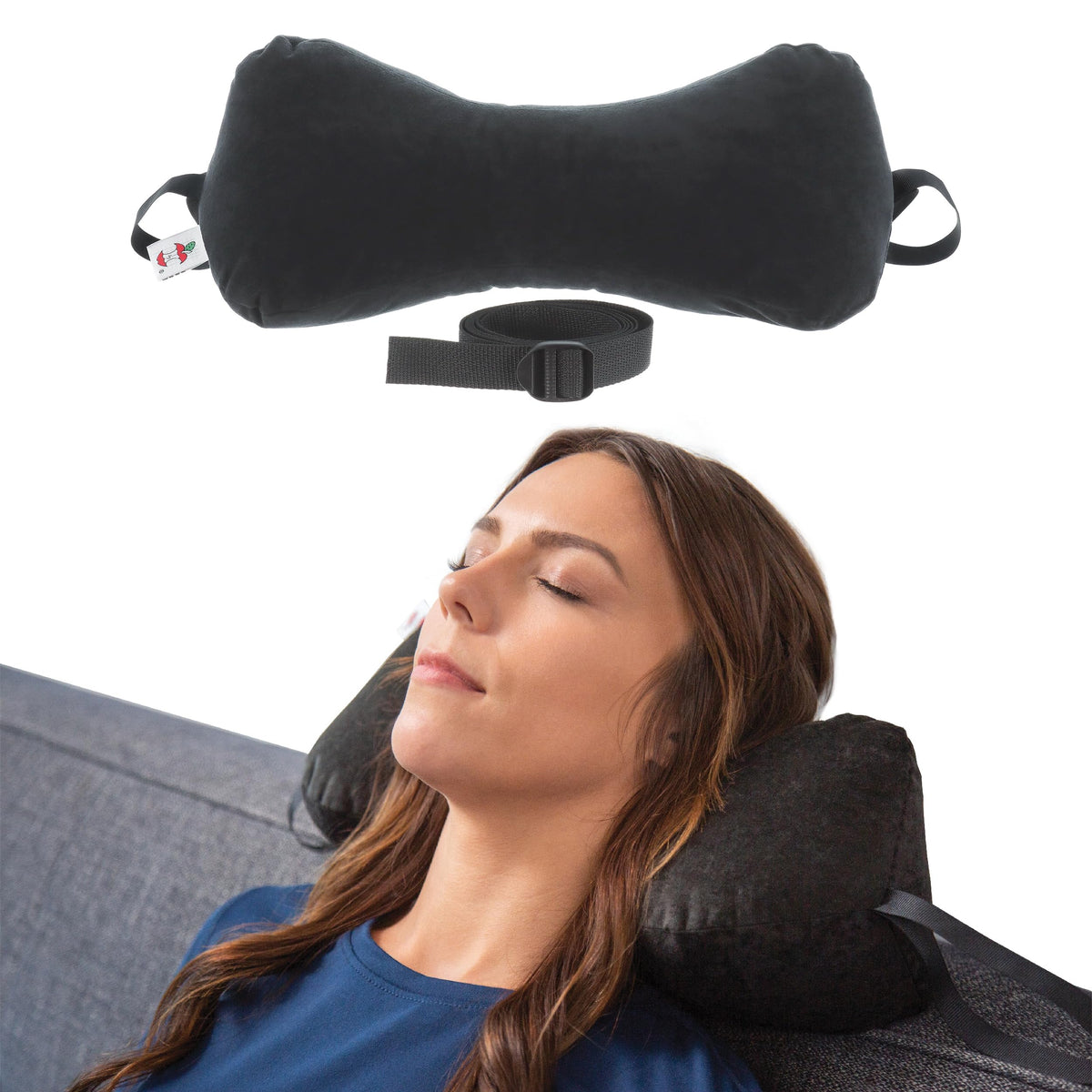 Core Products Sleep Log front view showing shape and plush cover for versatile support
