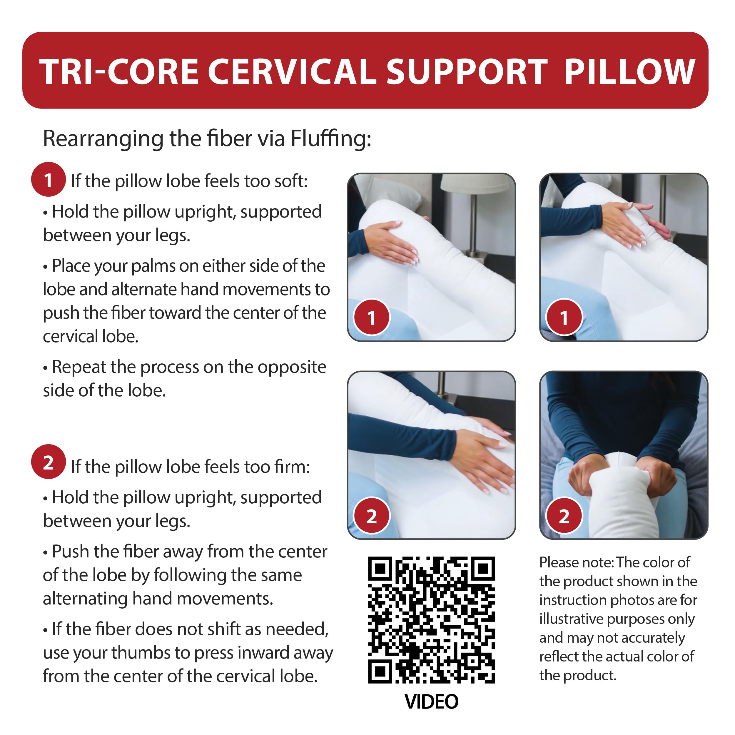 Core Products Tri-Core staged on a bed showing posture-supporting setup