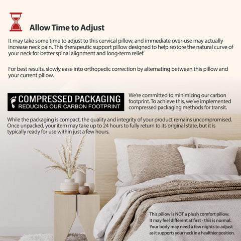 Core Products Tri-Core inside standard pillowcase for easy care and fit