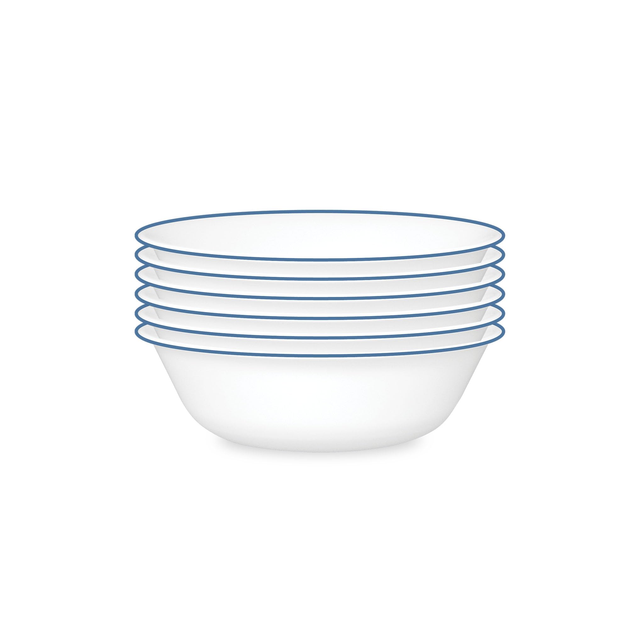 Corelle front view showing botanical stripes and lightweight benefit