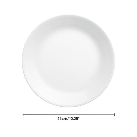 Corelle close-up of watery-blue floral pattern highlighting elegant detail