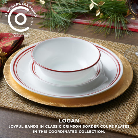 Corelle Logan bowl close-up highlighting smooth Vitrelle finish and easy-clean benefit