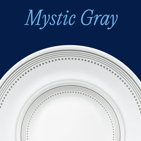 Close-up of Corelle dinner plate edge highlighting lightweight strength and chip resistance