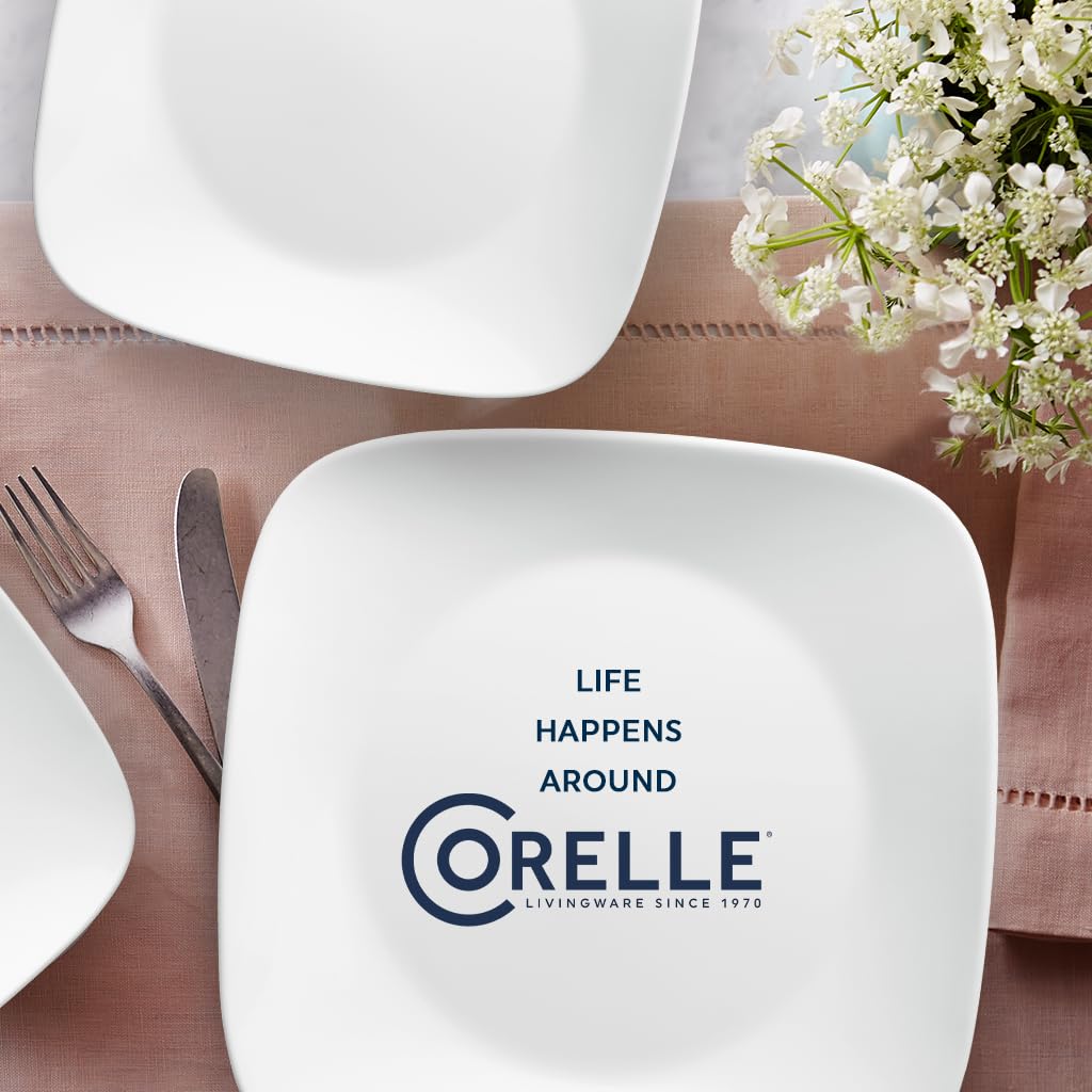Corelle Vitrelle label close-up showing made in USA quality assurance