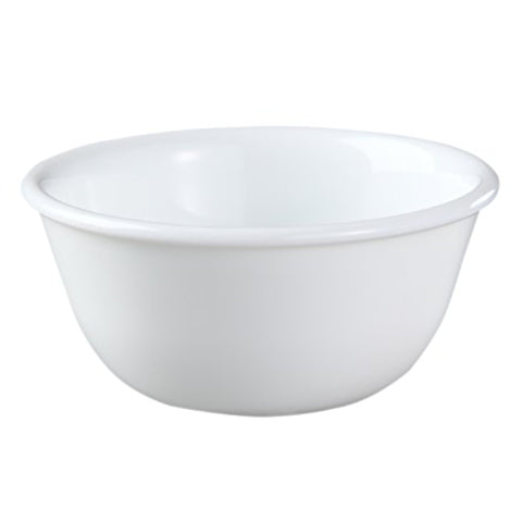 Corelle ramekin front packaging showing set of six and Winter Frost White benefits