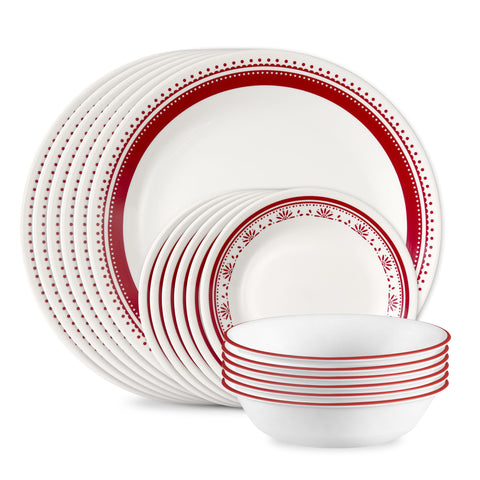 Corelle Sadie front packaging showing set contents and benefits
