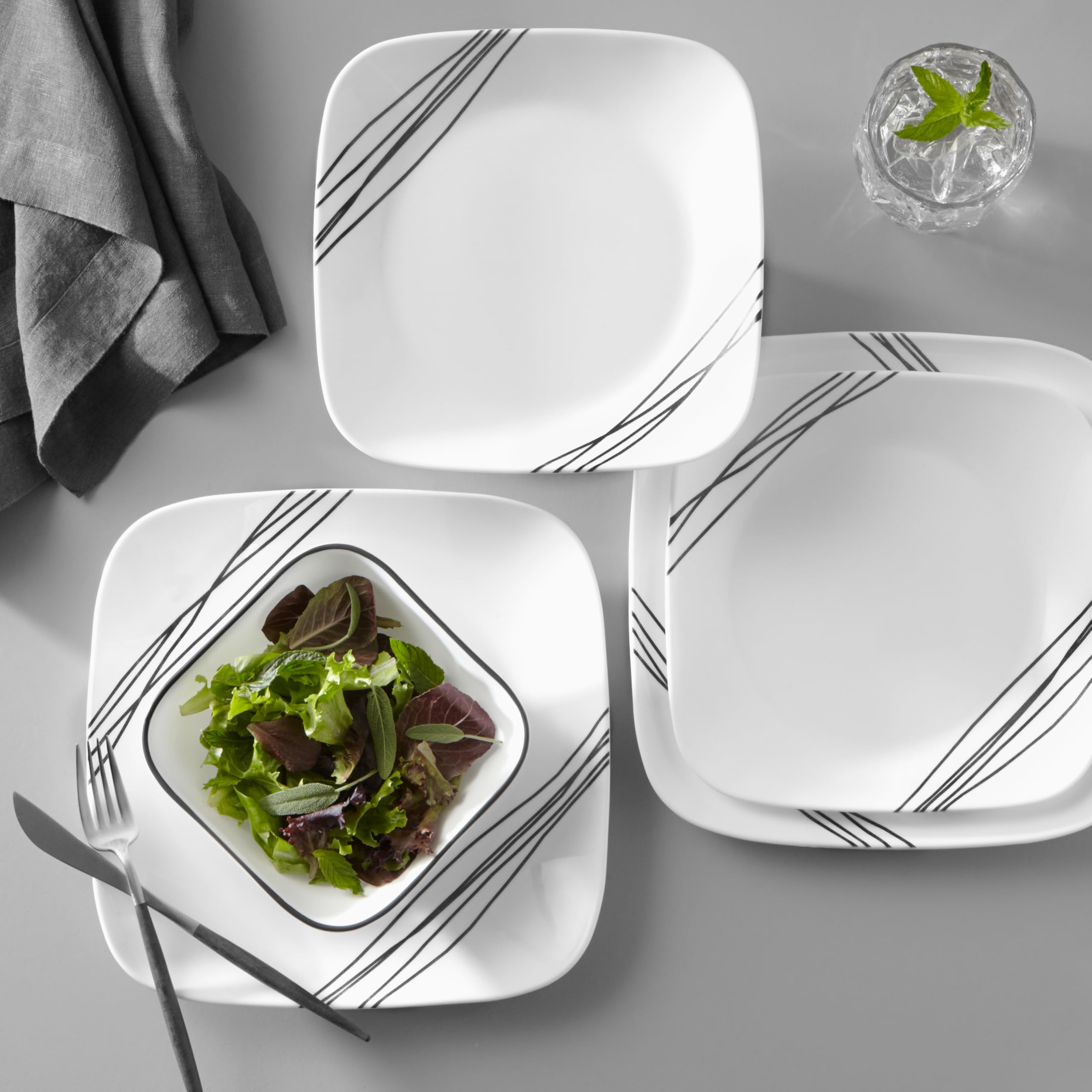 Corelle close-up of hand-drawn lines highlighting pattern clarity and elegance