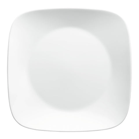 Corelle plate with salad demonstrating clean presentation and everyday use