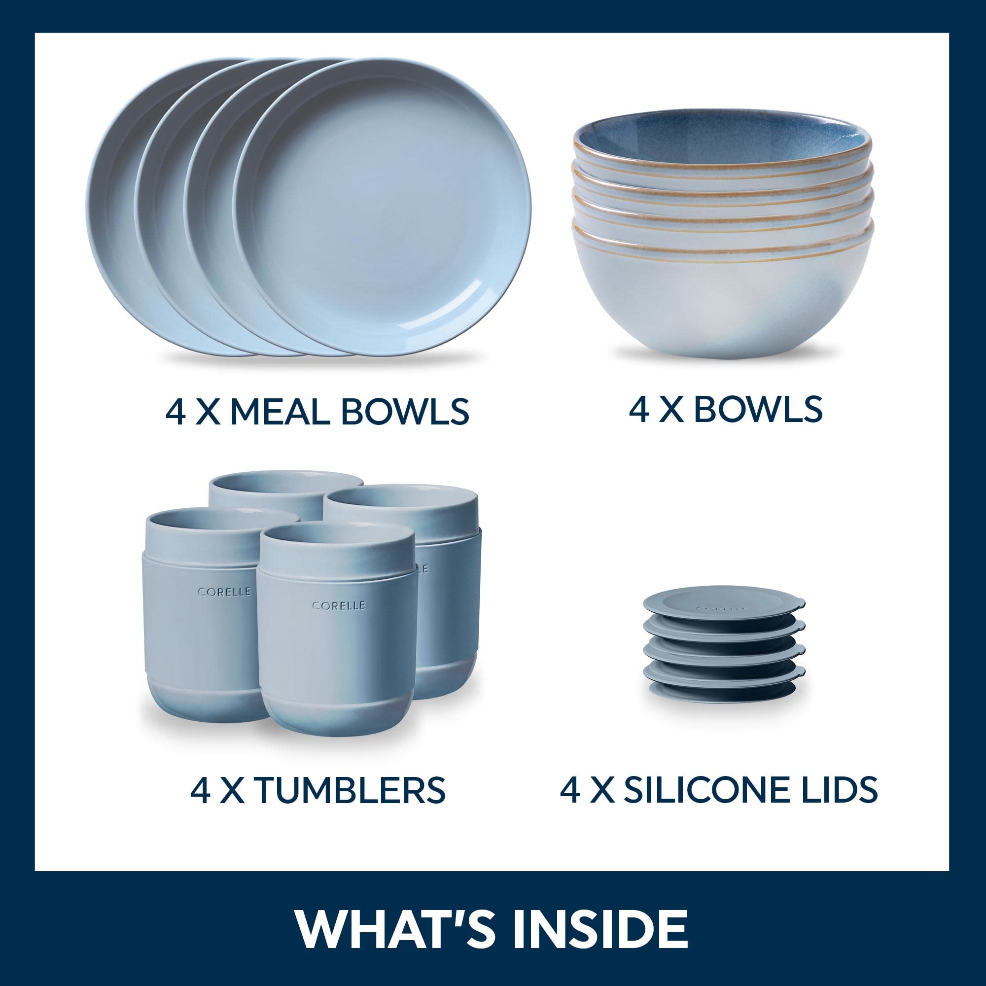 Corelle dinner plate close-up highlighting double bead edge for added durability
