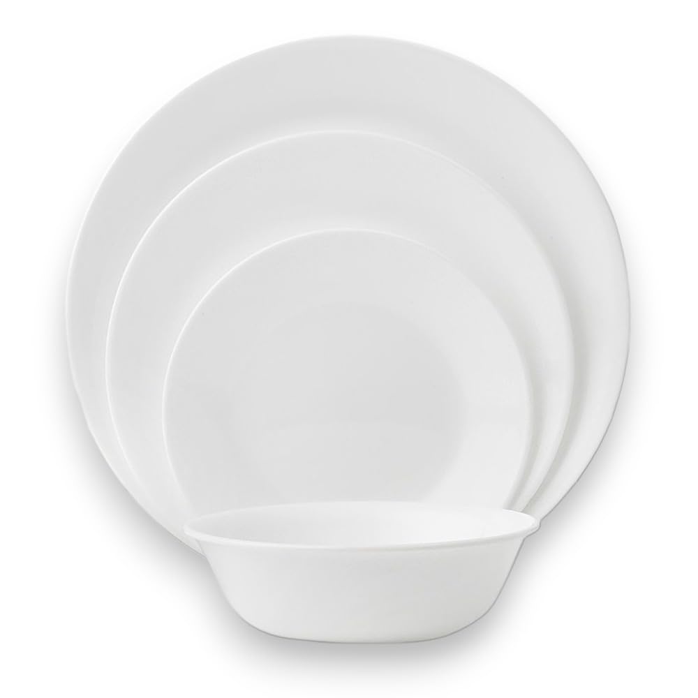 Corelle Winter Frost bowl held in hand showing lightweight feel and easy handling benefit