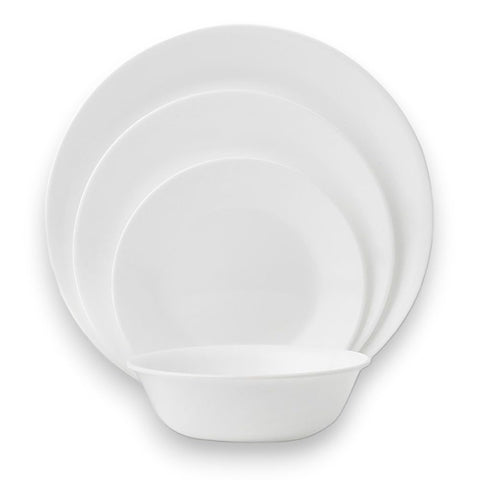 Corelle Winter Frost bowl held in hand showing lightweight feel and easy handling benefit