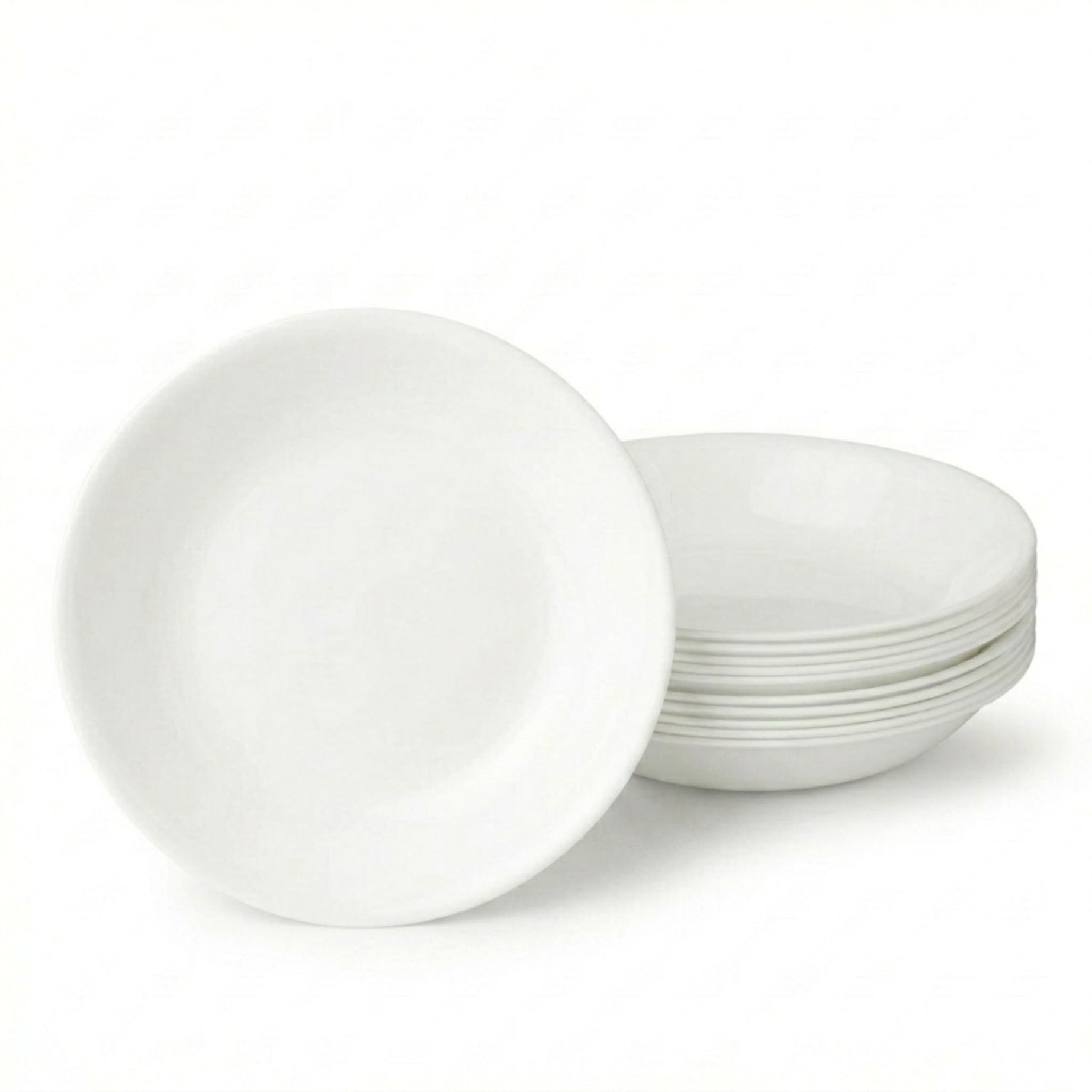 Corelle Winter Frost front view showing clean design and durable look