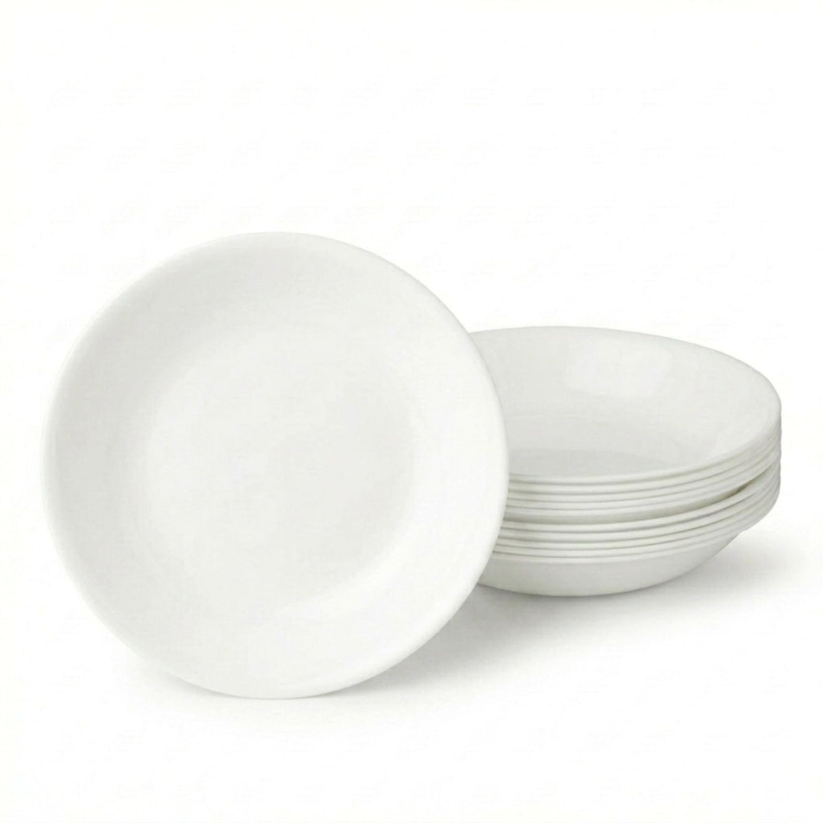 Corelle Winter Frost front view showing clean design and durable look