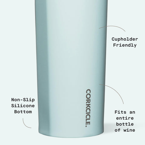 Corkcicle non-slip silicone bottom detail protecting surfaces and stability