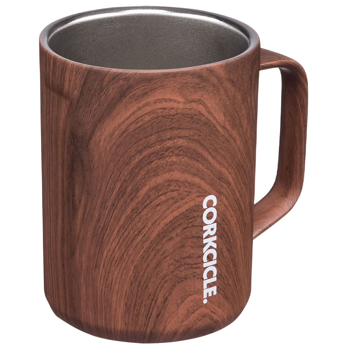 Corkcicle Captain America mug front view showing design and easy-grip benefits
