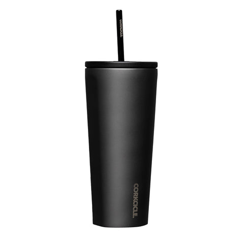 Corkcicle Cold Cup Ceramic Slate front view showing sleek finish and capacity