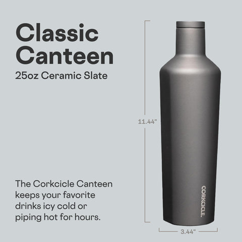 Corkcicle flat-sided grip view demonstrating secure hold for commuting