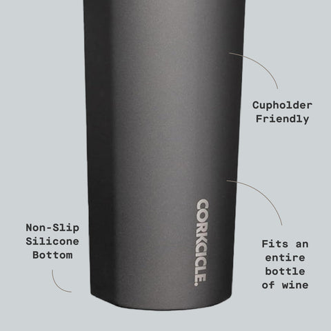 Corkcicle non-slip silicone base close-up for stable surface placement