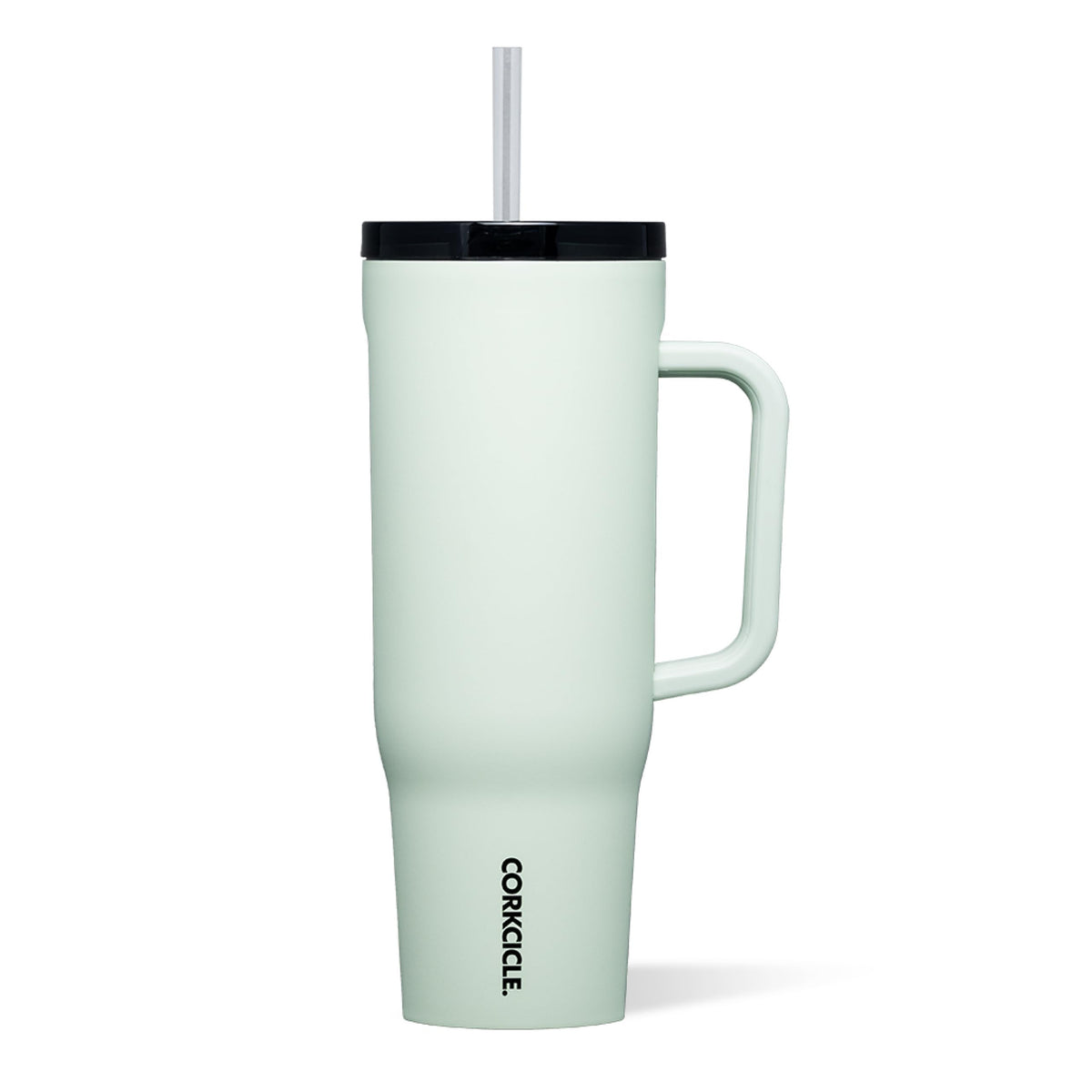Corkcicle Cruiser front view in Sage Mist showing capacity and style