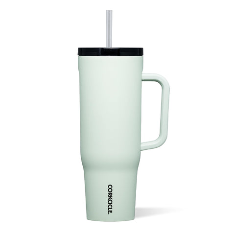 Corkcicle Cruiser front view in Sage Mist showing capacity and style