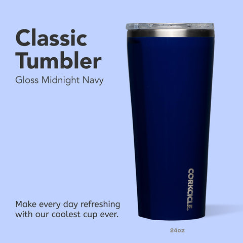 Corkcicle close-up of sliding lid demonstrating spill resistance and easy sipping