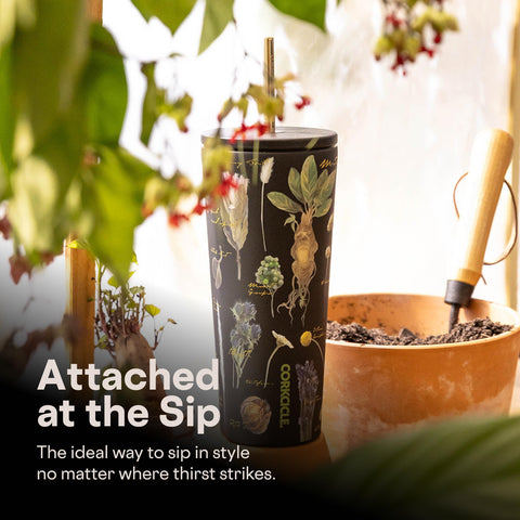Corkcicle held in hand to show 24 oz scale and portable comfort